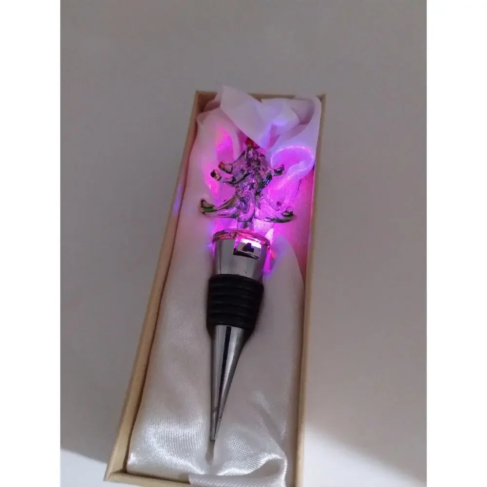 Ashley Nicole Designs Holiday Tree Wine Bottle Stopper Party - Multi Color Light
